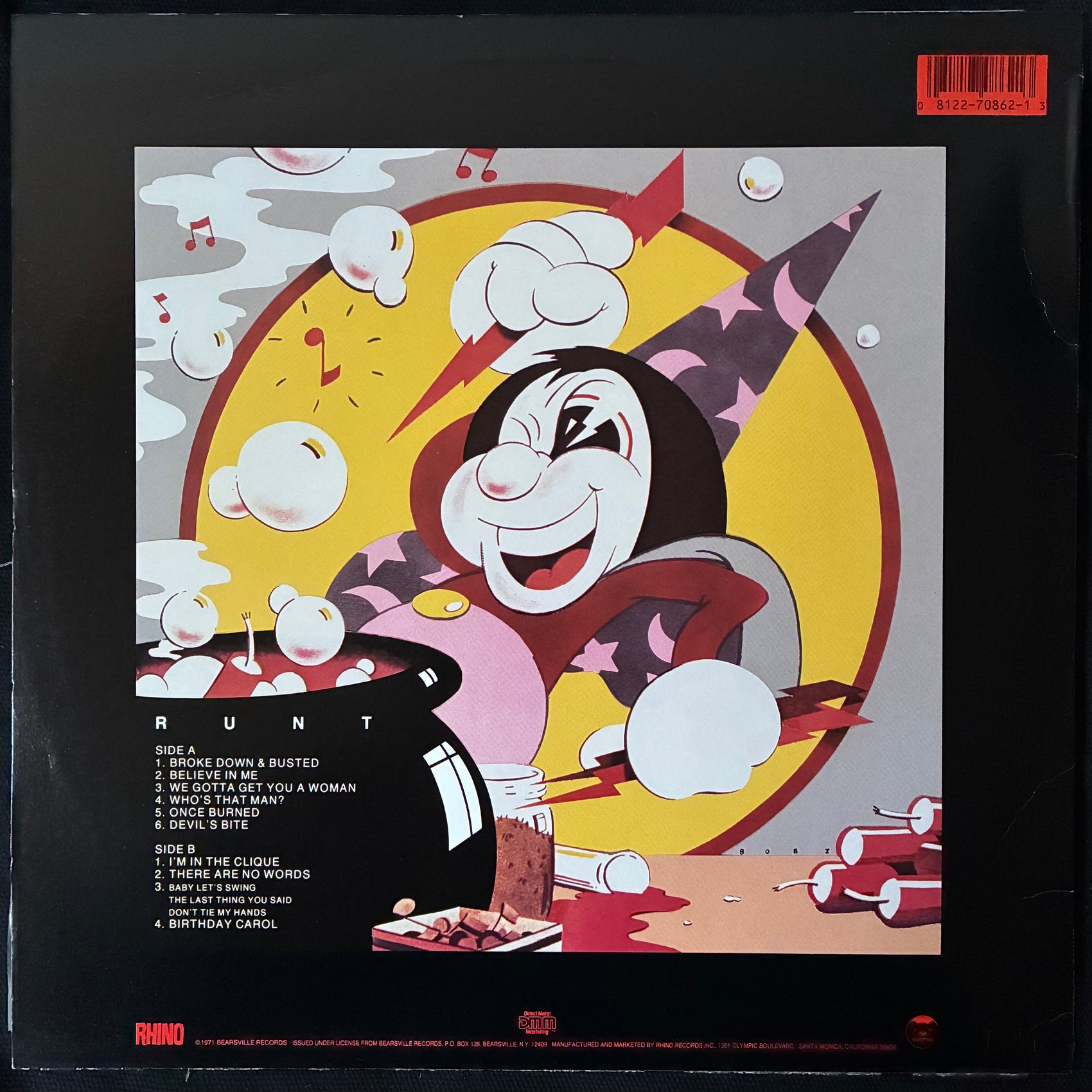 TODD RUNDGREN - RUNT (USED VINYL 1987 US M-/EX+)