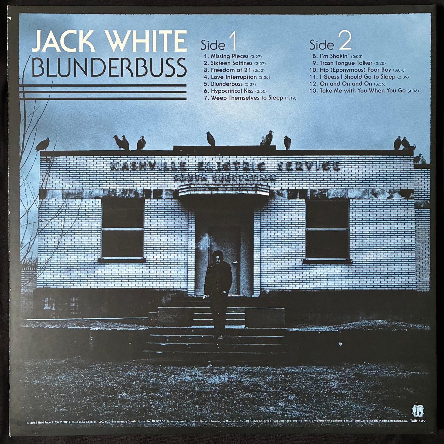 JACK WHITE - BLUNDERBUSS (USED VINYL 2012 US M-/M-)