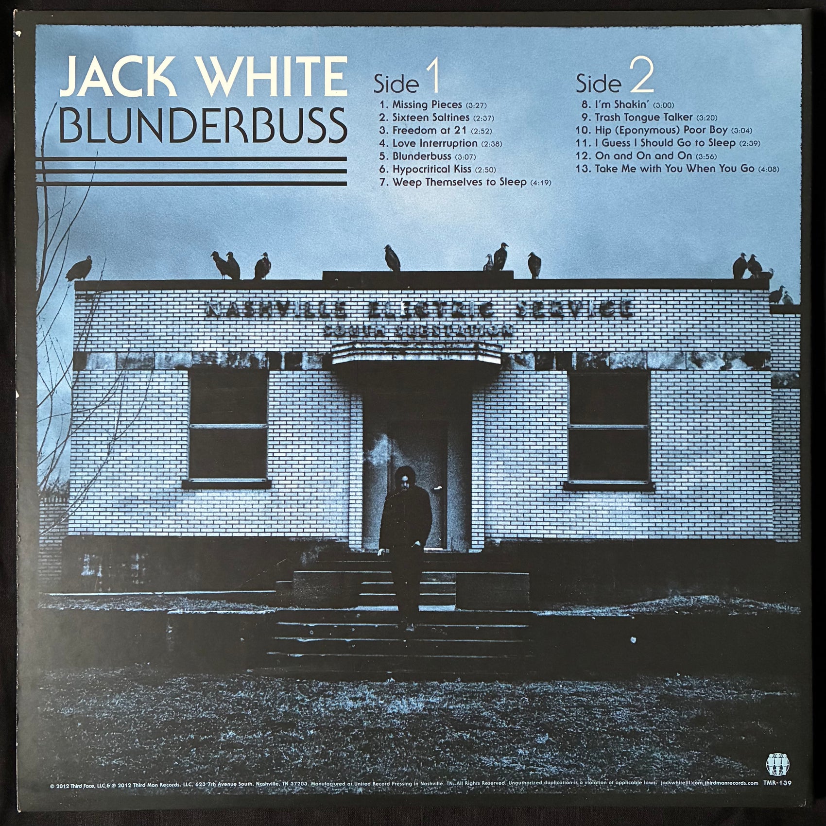 JACK WHITE - BLUNDERBUSS (USED VINYL 2012 US M-/M-)