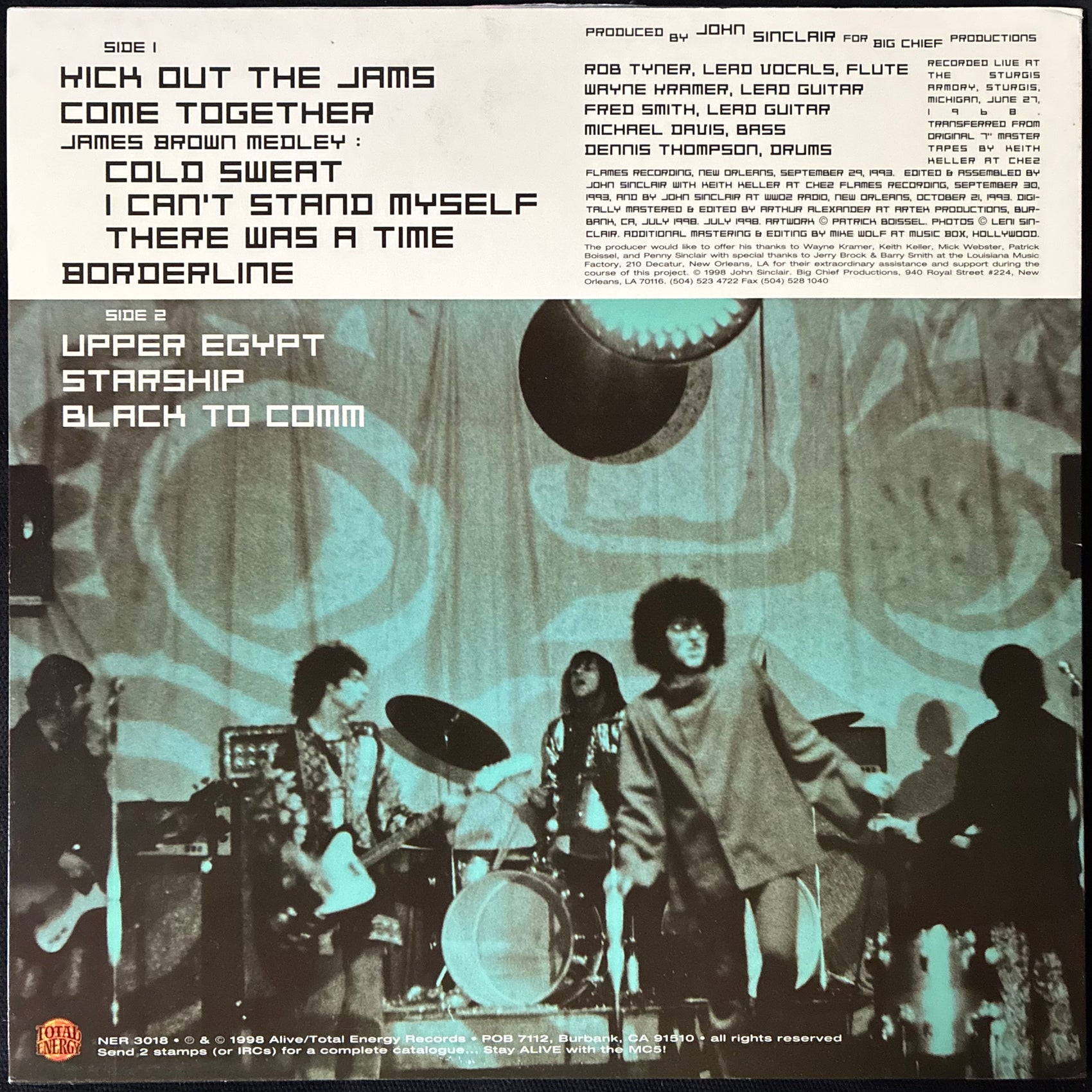 MC5 - STARSHIP: LIVE AT STURGIS AMORY (SIGNED!) (USED VINYL 1998 US M-/EX)