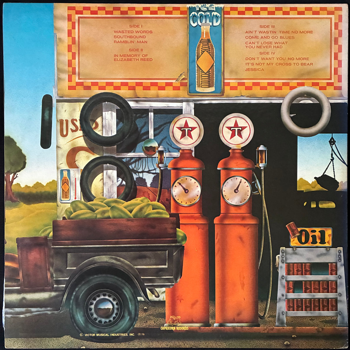 ALLMAN BROTHERS BAND - WIPE THE WINDOWS, CHECK THE OIL, DOLLAR GAS (2LP) (USED VINYL 1976 JAPAN M-/EX+)