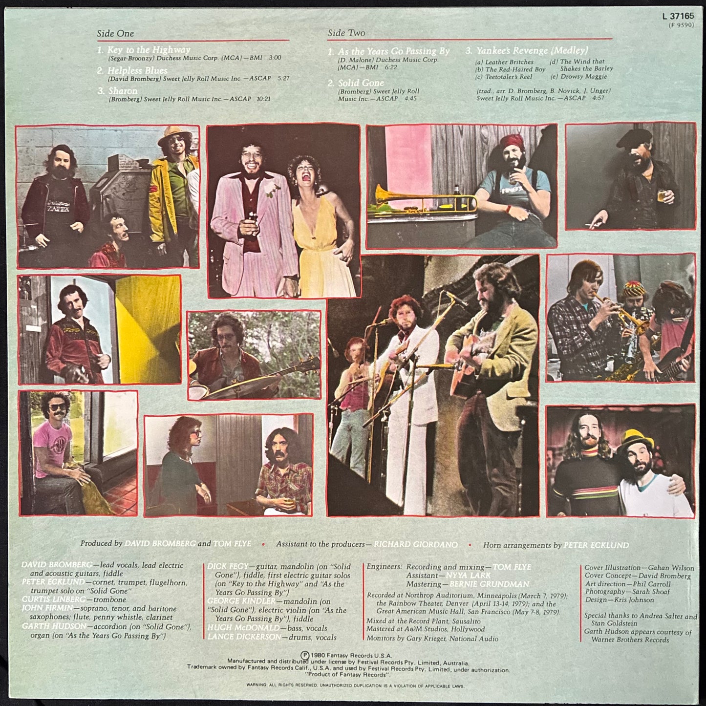 DAVID BROMBERG BAND - YOU SHOULD SEE THE REST OF THE BAND (USED VINYL 1980 AUS M-/M-)