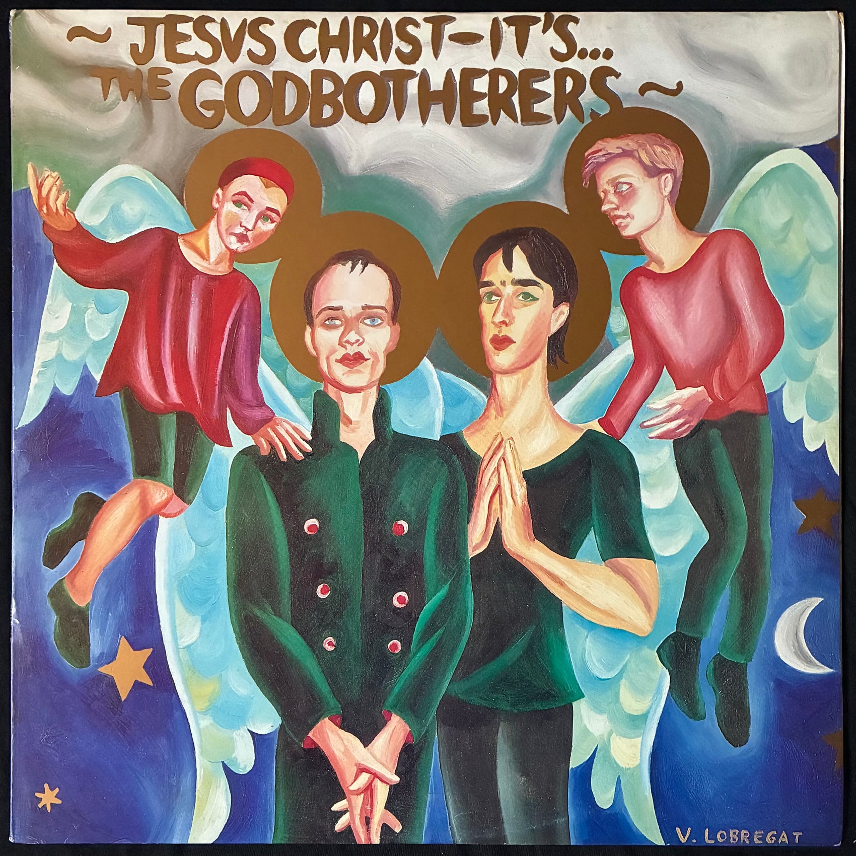 GODBOTHERERS - JESUS CHRIST - IT'S THE GODBOTHERERS (12") (USED VINYL 1989 AUS M-/EX+)