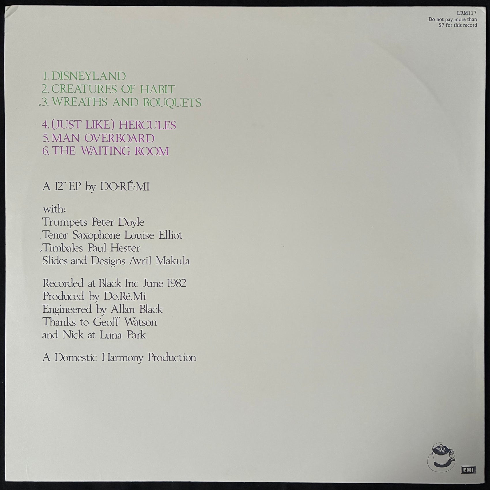 DO‰ۢRÌä‰ۢMI - THE WAITING ROOM (MLP) (USED VINYL 1982 AUS M-/M-)