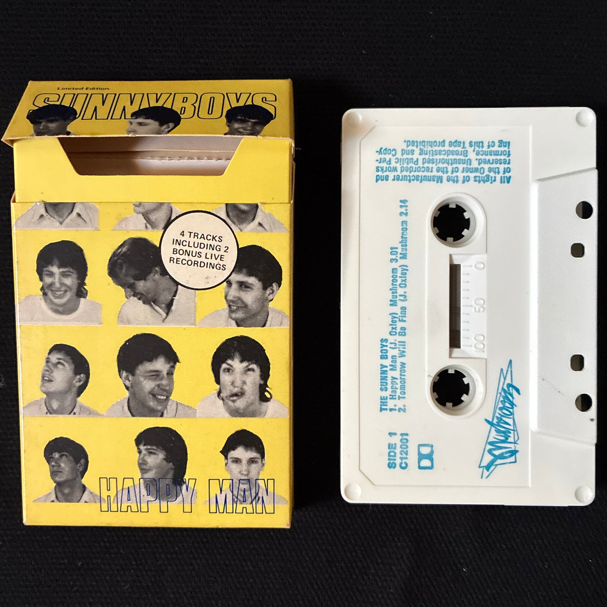 SUNNYBOYS - HAPPY MAN (USED CASSETTE 1981 AUS)