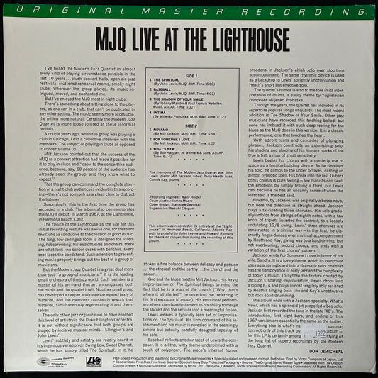 MJQ - LIVE AT THE LIGHTHOUSE (MFSL) (USED VINYL 1984 US M-/M-)