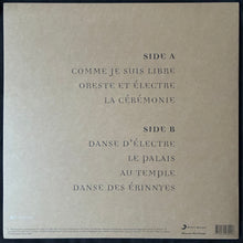 Load image into Gallery viewer, CRANES - LA TRAGÉDIE D'ORESTE ET ÉLECTRE (CLEAR COLOUR) (USED VINYL 2023 EU M-/M-)
