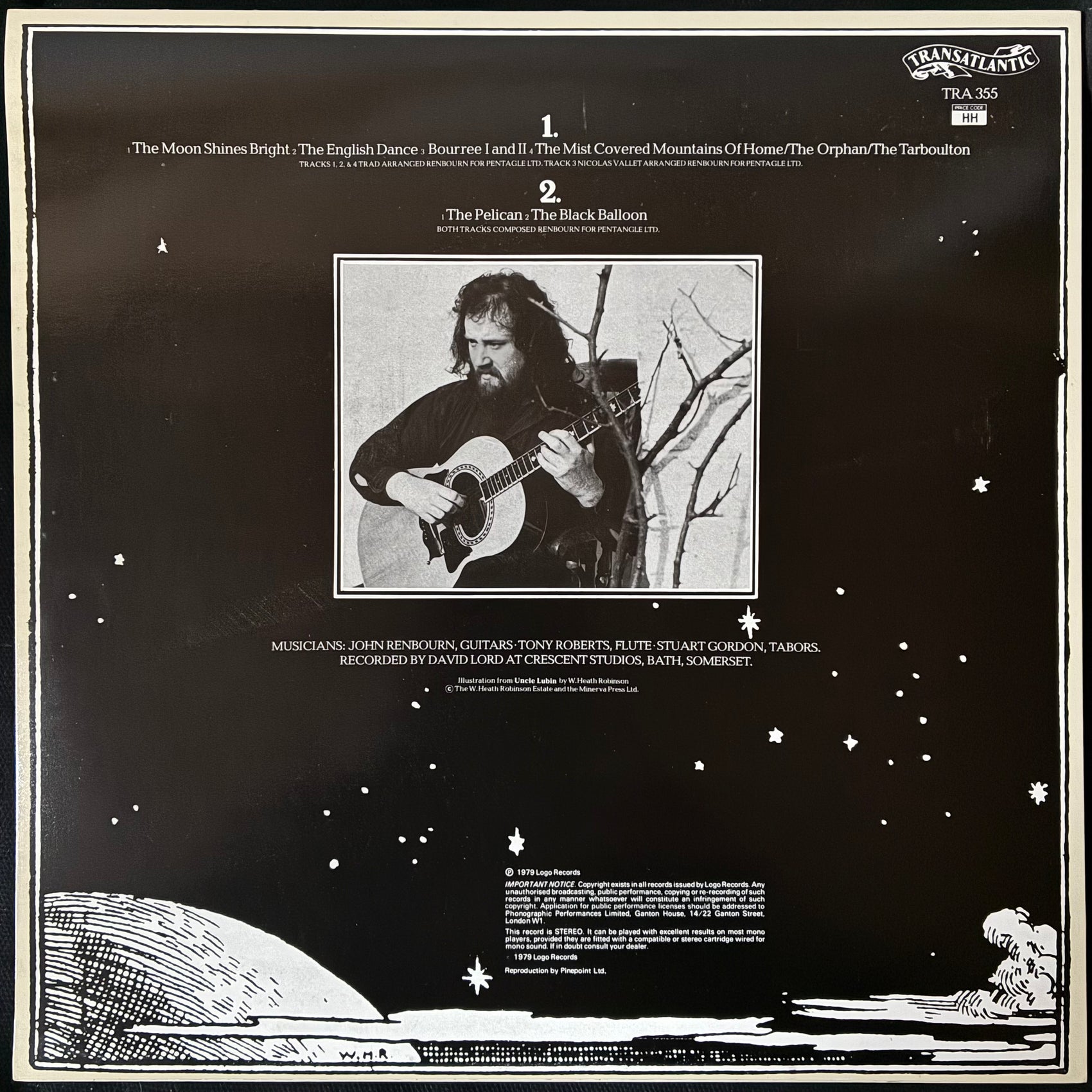 JOHN RENBOURN - THE BLACK BALLOON (USED VINYL 1979 UK EX+/EX+)