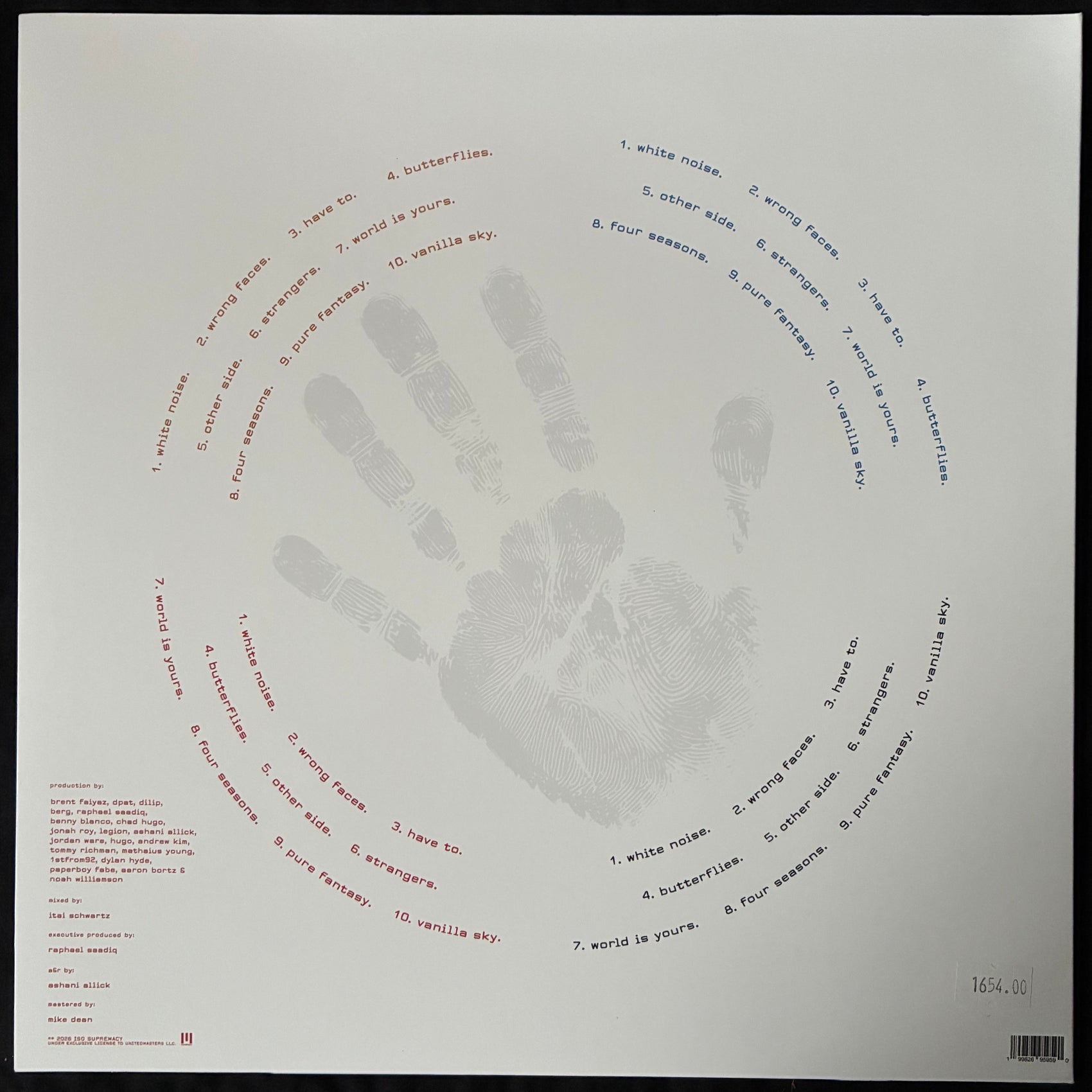 BRENT FAIYAZ - ICON (CLEAR COLOURED) (USED VINYL 2026 US M-/M-)