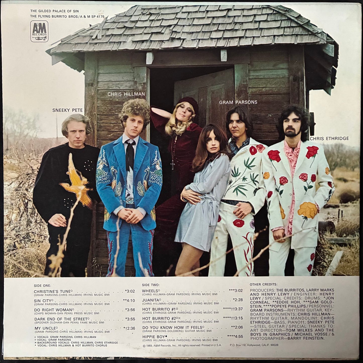 FLYING BURRITO BROTHERS - THE GILDED PALACE OF SIN (USED VINYL 1976 US M-/M-)