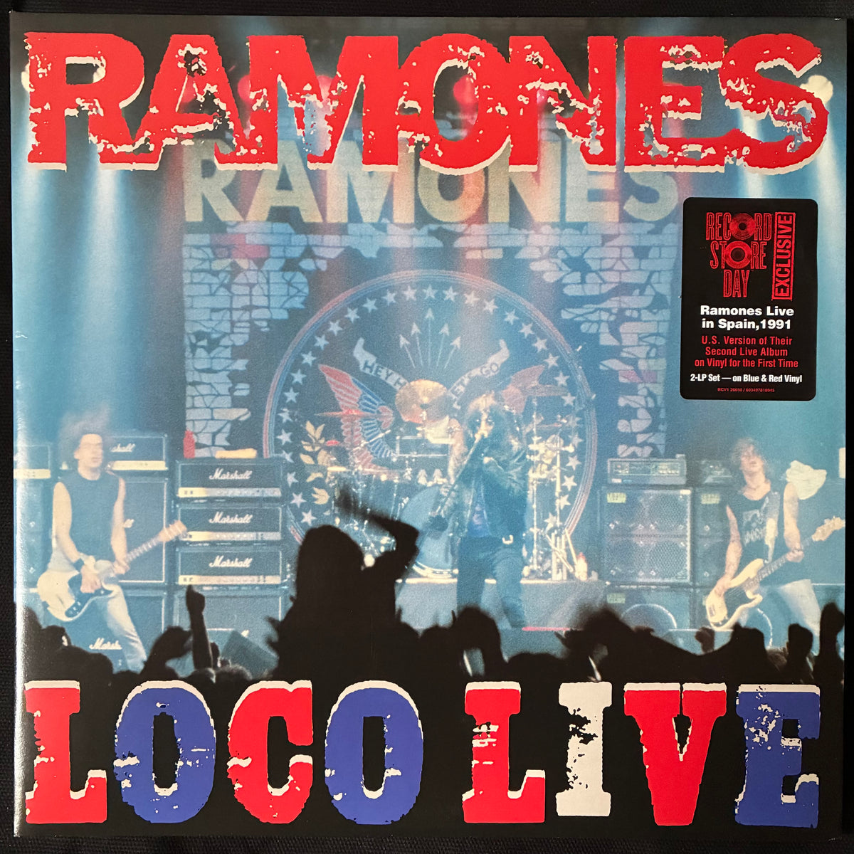 RAMONES - LOCO LIVE (2LP) (RED/BLUE COLOURED) (USED VINYL 2025 US M-/M-)