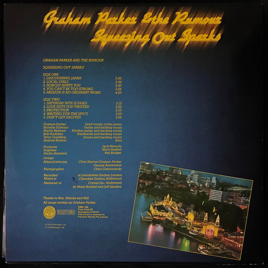 GRAHAM PARKER - SQUEEZING OUT SPARKS (USED VINYL 1979 AUS M-/M-)