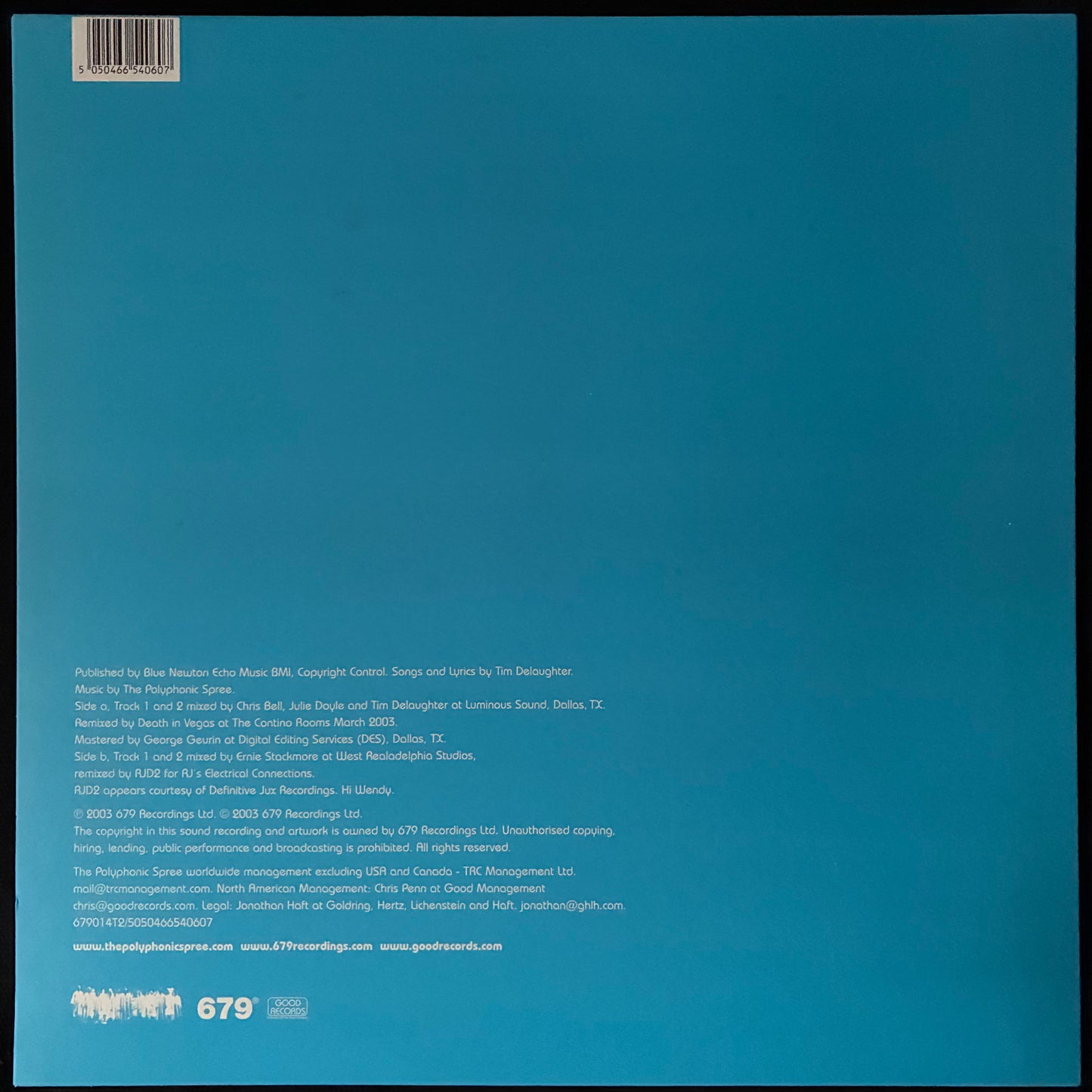 POLYPHONIC SPREE - SOLDIER GIRL (12" EP) (USED VINYL 2003 UK M-/M-)