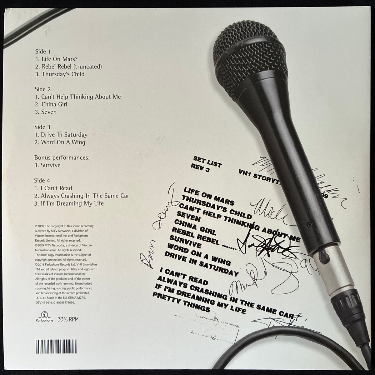 DAVID BOWIE - VH1 STORYTELLERS (2LP) (USED VINYL 2019 EU M-/M-)