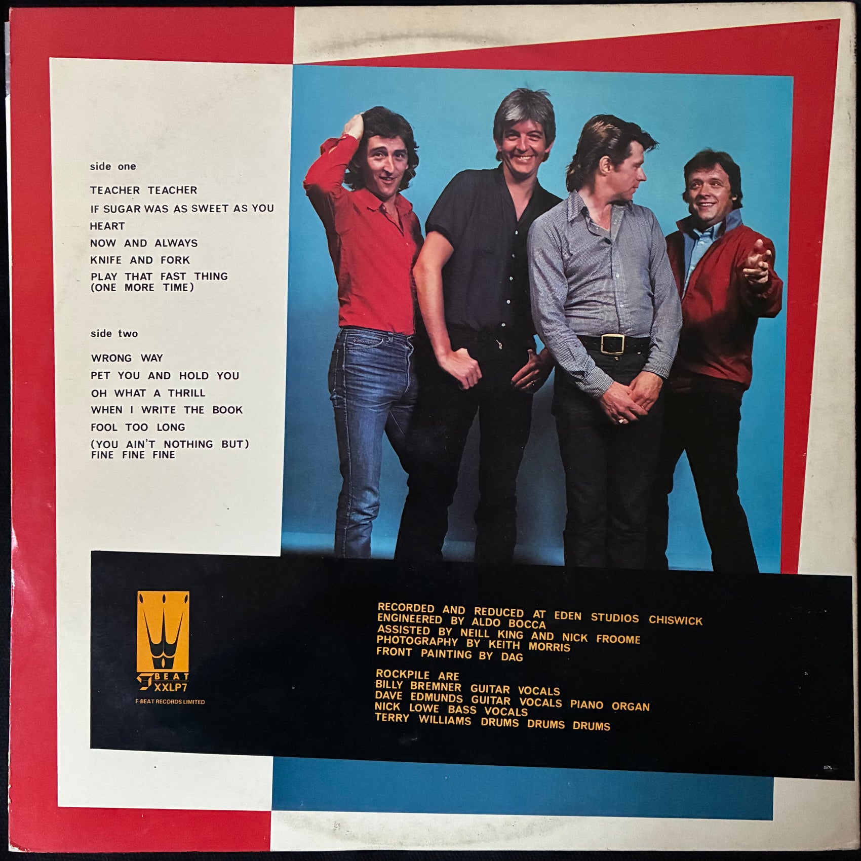ROCKPILE - SECONDS OF PLEASURE (LP+7") (USED VINYL 1980 UK M-/EX+)