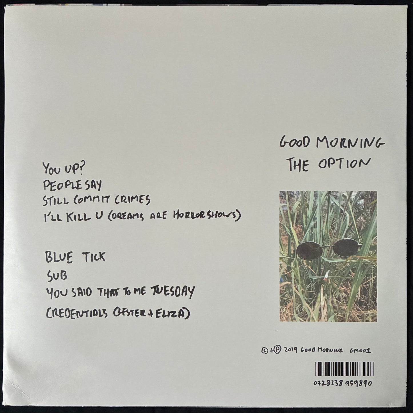 GOOD MORNING  - THE OPTION (USED VINYL 2019 AUS M-/EX-)