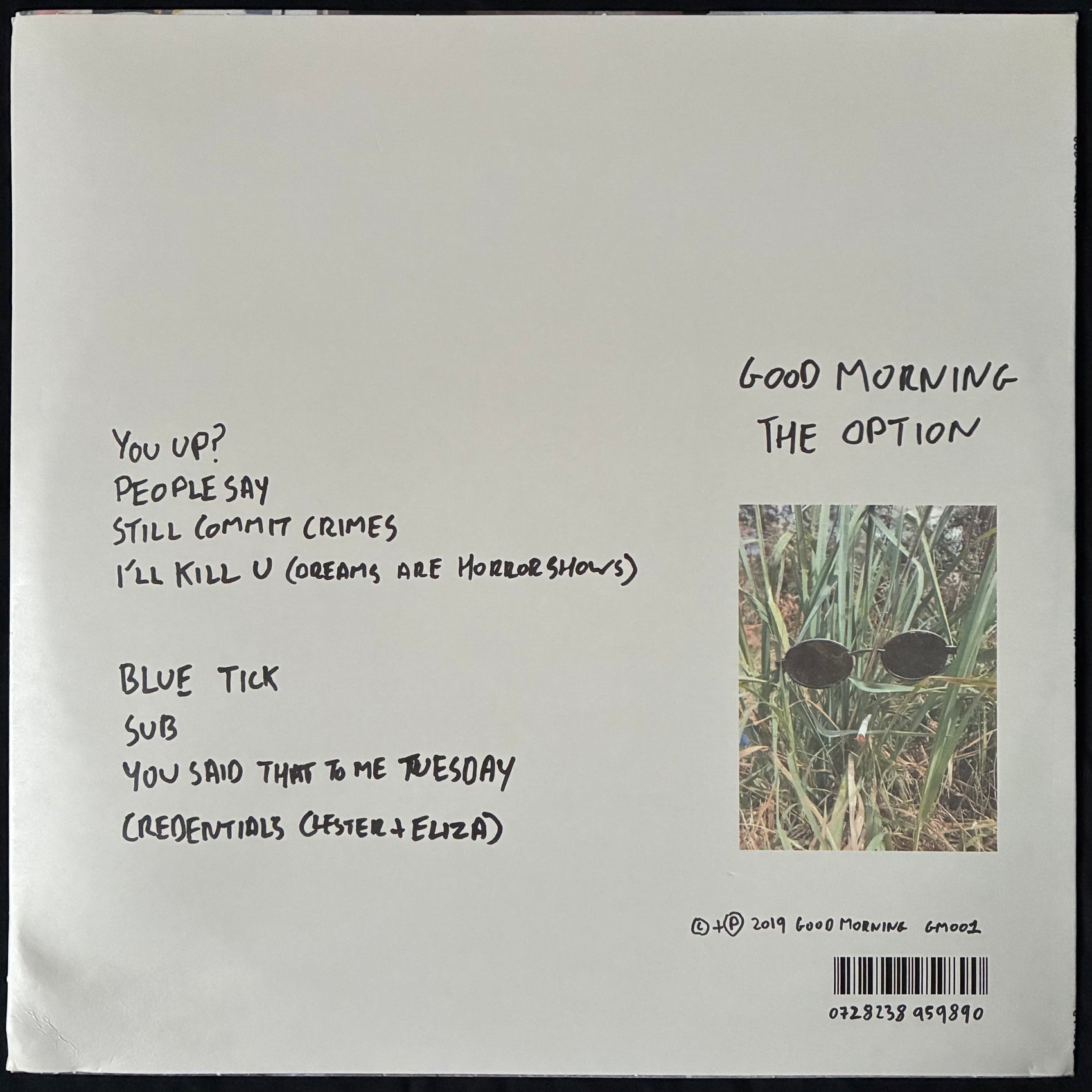 GOOD MORNING  - THE OPTION (USED VINYL 2019 AUS M-/EX-)