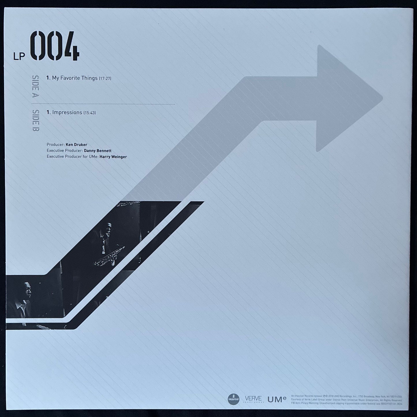 JOHN COLTRANE - 1963 : NEW DIRECTIONS (5LP) (USED VINYL 2018 US M-/M-)