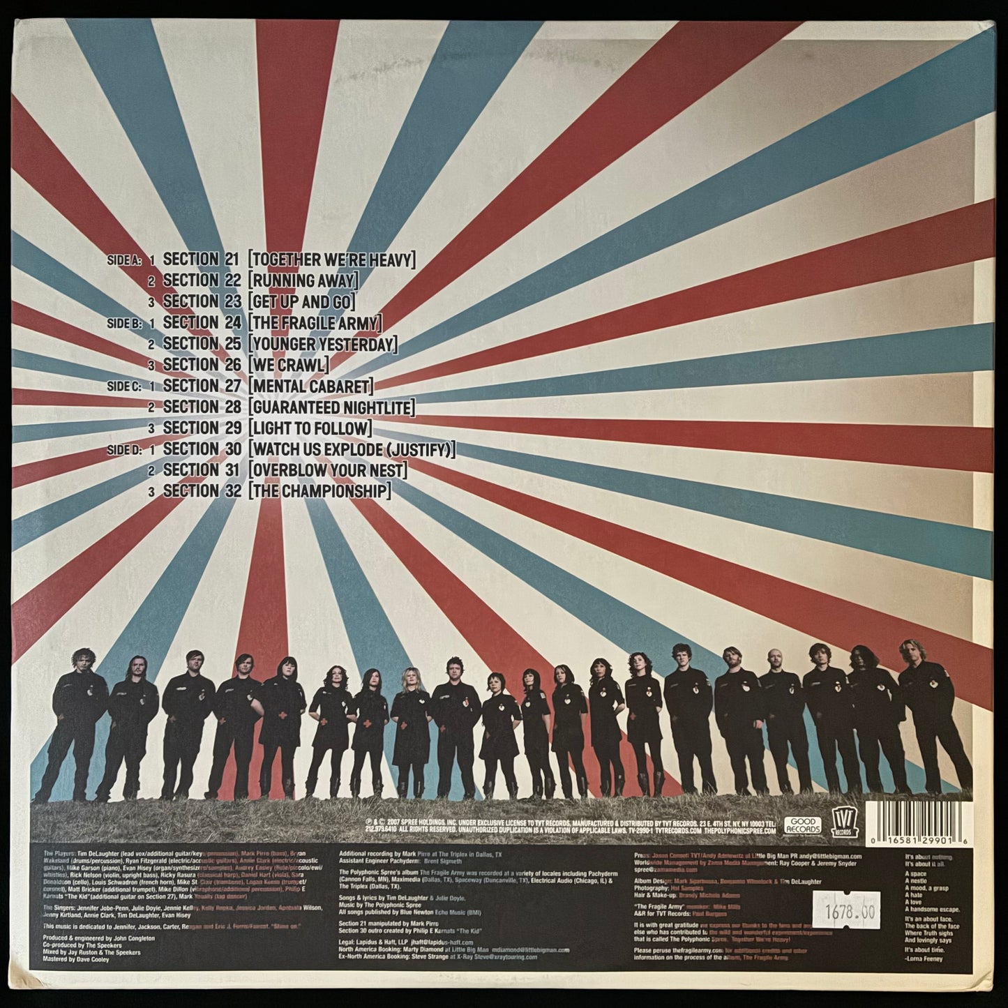POLYPHONIC SPREE - THE FRAGILE ARMY (2LP) (USED VINYL 2007 US M-/EX+/EX+)