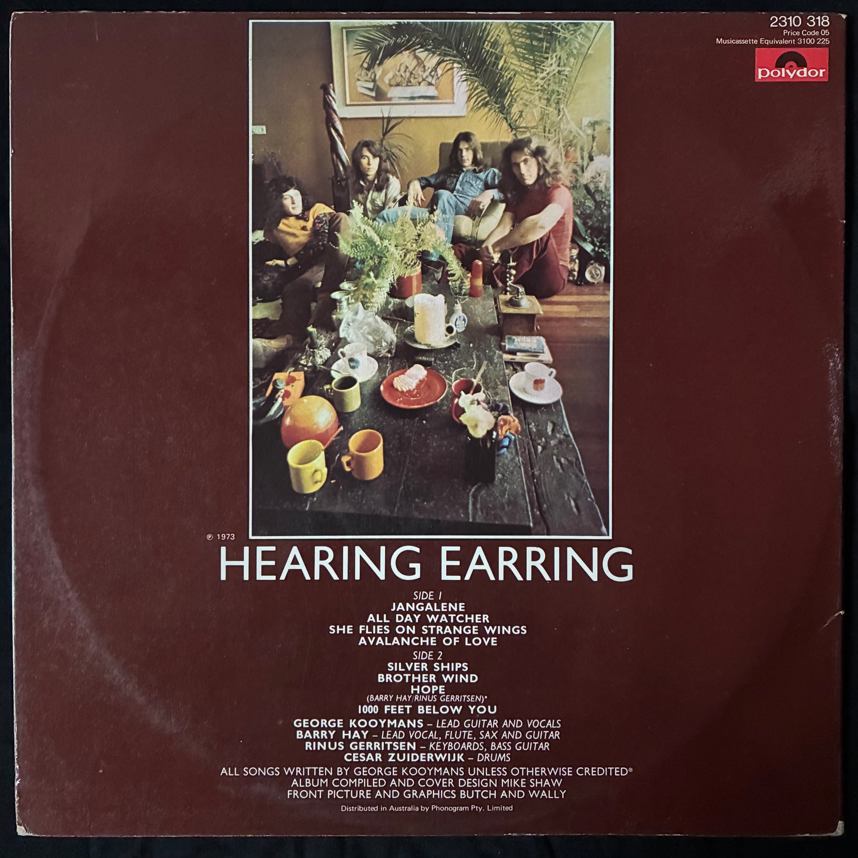 GOLDEN EARRING - HEARING EARRING (USED VINYL 1974 AUS EX+/EX)