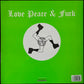 BRAIN DONOR - LOVE PEACE & FUCK (2LP) (LIME GREEN MARBLED VINYL) (USED VINYL 2001 UK M-/M-)