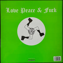 Load image into Gallery viewer, BRAIN DONOR - LOVE PEACE &amp; FUCK (2LP) (LIME GREEN MARBLED VINYL) (USED VINYL 2001 UK M-/M-)
