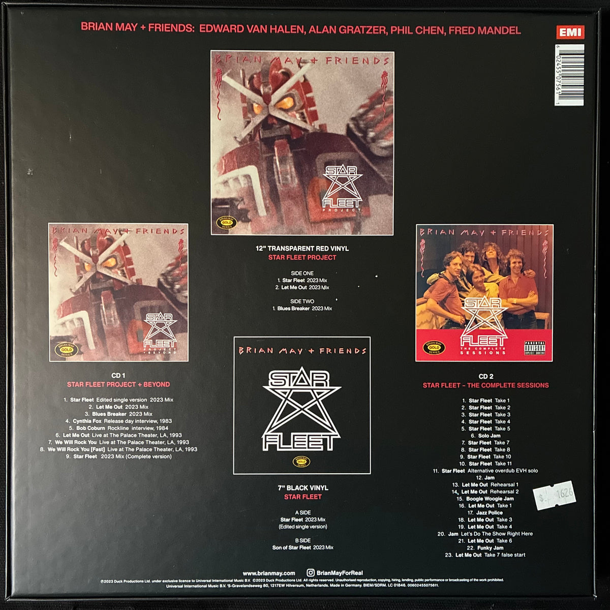BRIAN MAY + FRIENDS - STAR FLEET SESSIONS (MLP+2CD+7" BOX SET) (USED VINYL 2023 UK/EU M-/M-)