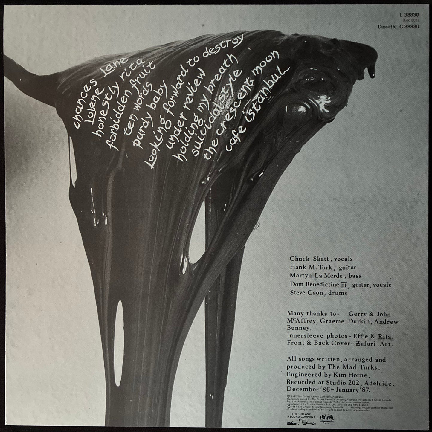 MAD TURKS FROM ISTANBUL - CAFE ISTANBUL (USED VINYL 1987 AUS M-/M-)