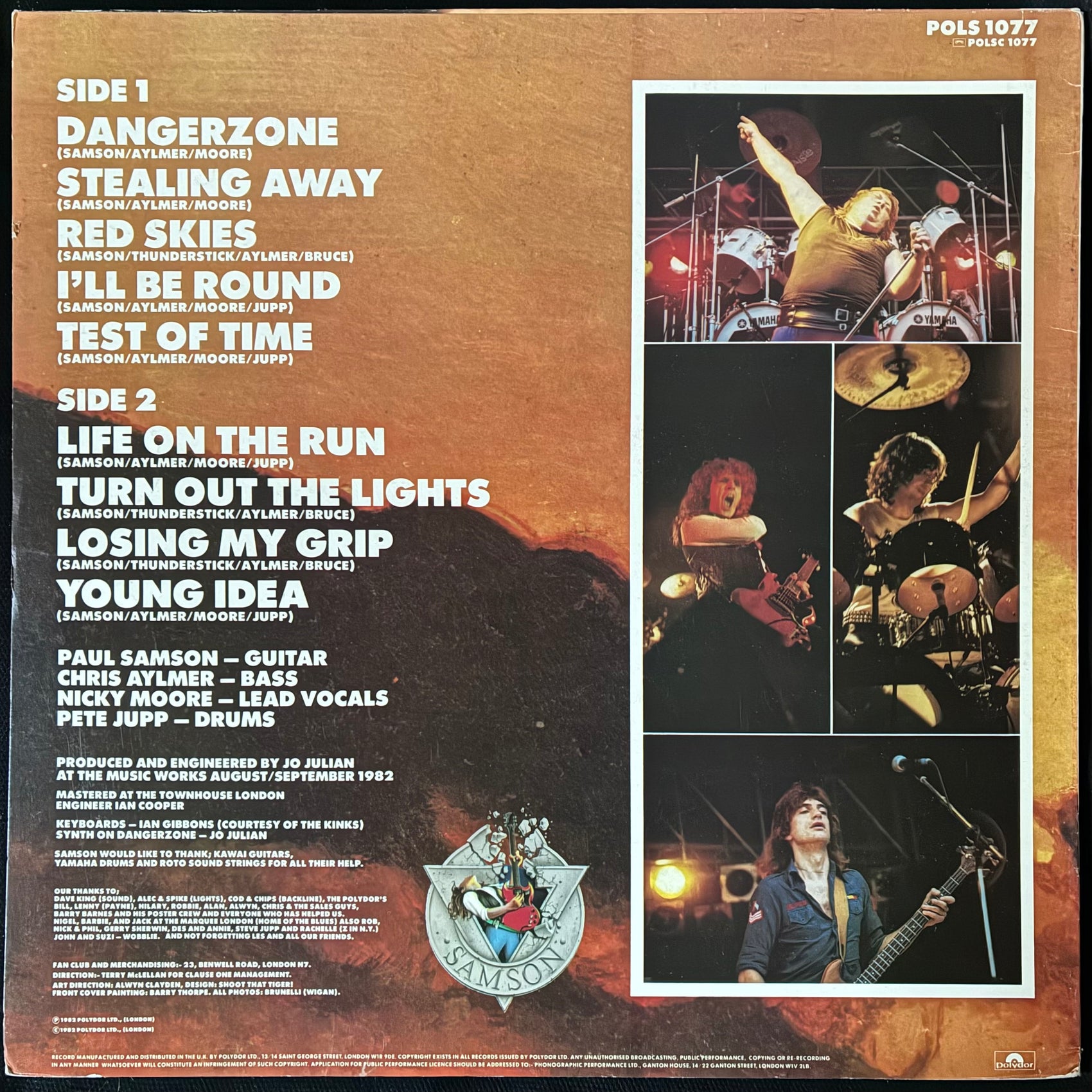 SAMSON - BEFORE THE STORM (FIRST PRESSING) (USED VINYL 1982 UK M-/EX+)