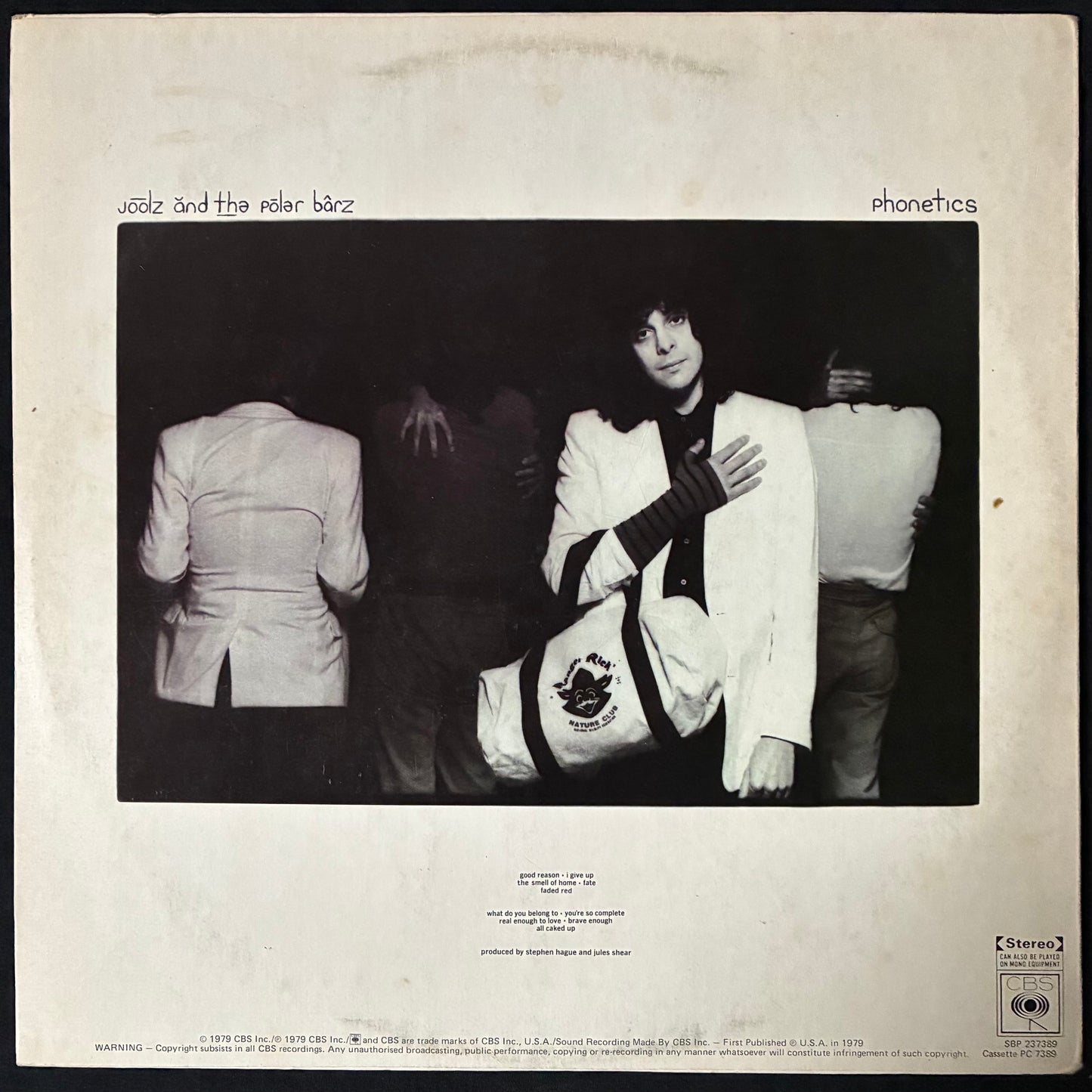 JULES AND THE POLAR BEARS - FENETIKS (PHONETICS) (USED VINYL 1979 AUS M-/EX-)