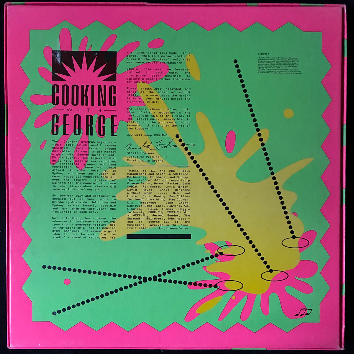 VARIOUS ARTISTS - COOKING WITH GEORGE (5LP BOX SET) (USED VINYL 1984 M-/M-/EX)