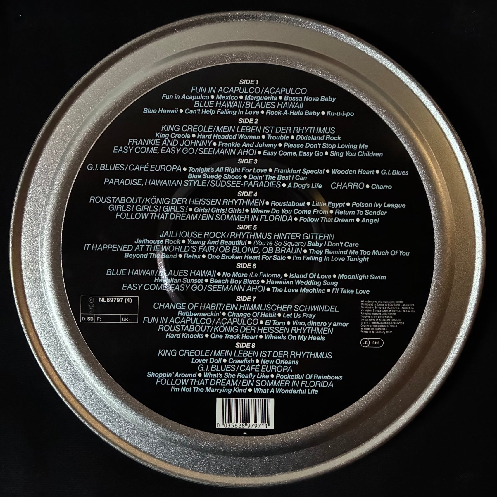 ELVIS PRESLEY - 64 FILM HITS : HIS BEST FROM HIS MOVIES (4LP+POSTER) (USED VINYL 1985 GERMANY M-/M-)