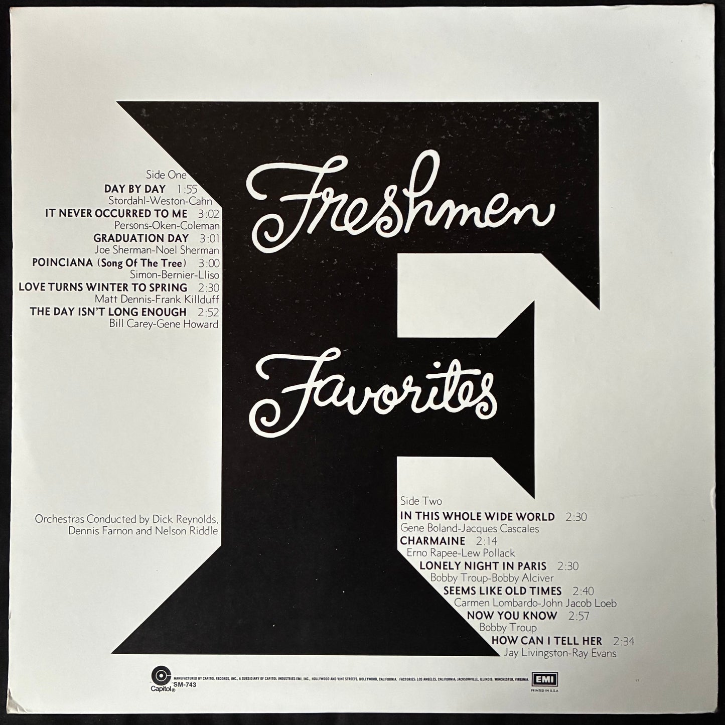 FOUR FRESHMEN - FRESHMEN FAVORITES (USED VINYL US M-/M-)