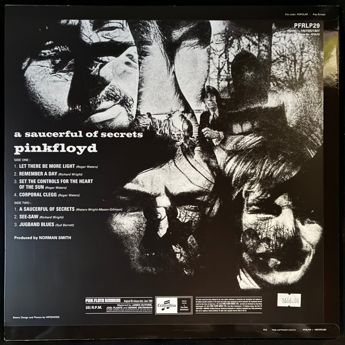 PINK FLOYD - A SAUCERFUL OF SECRETS (180GM) (MONO) (USED VINYL 2019 M-/M-)
