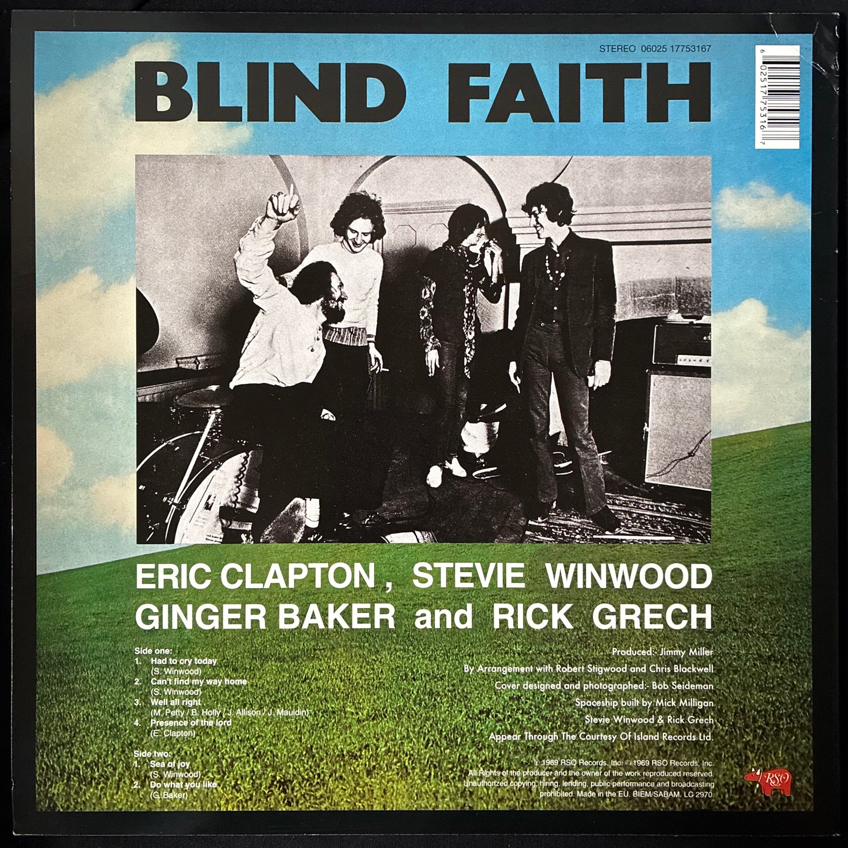 BLIND FAITH - BLIND FAITH (180GM) (USED VINYL 2013  EU M-/EX+)