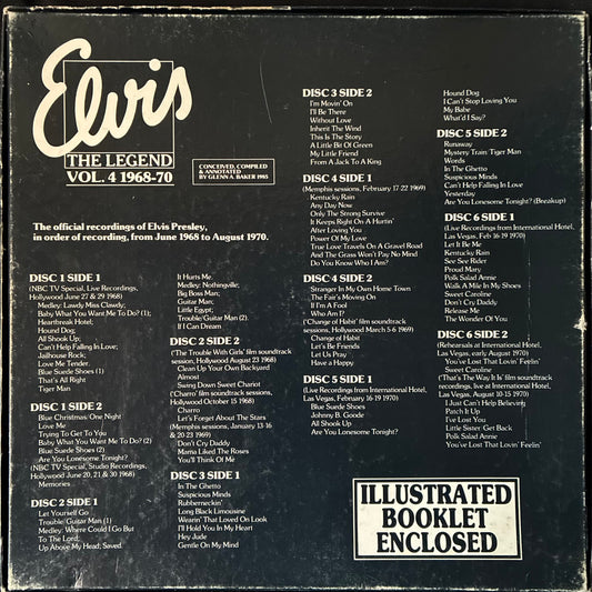 ELVIS PRESLEY - ELVIS THE LEGEND VOL. 4 1968-70 (6LP BOX SET) (USED VINYL 1985 AUS M-/EX)