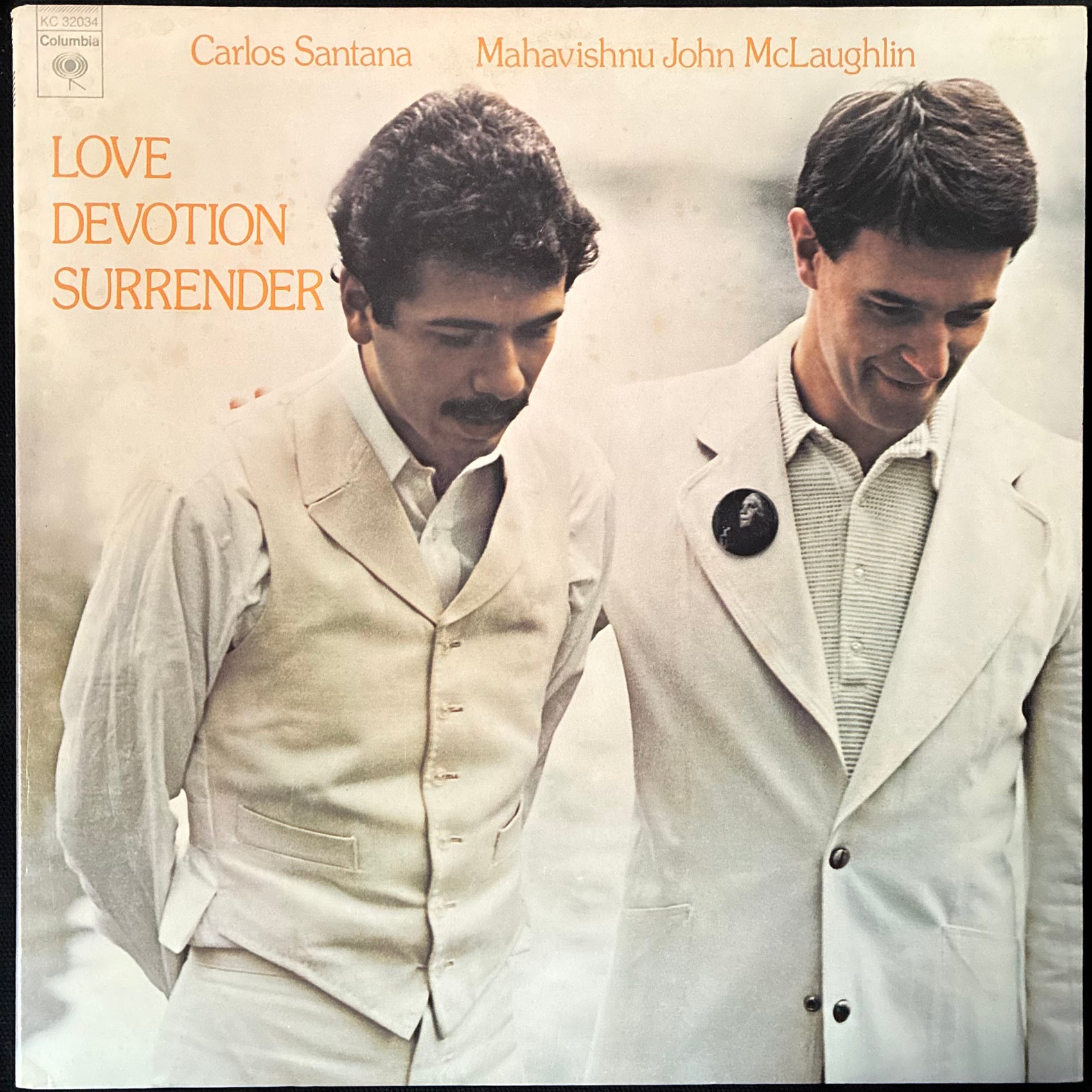 CARLOS SANTANA MAHAVISHNU JOHN MCLAUGHLIN - LOVE DEVOTION SURRENDER (USED VINYL 1973 US M-/EX+)