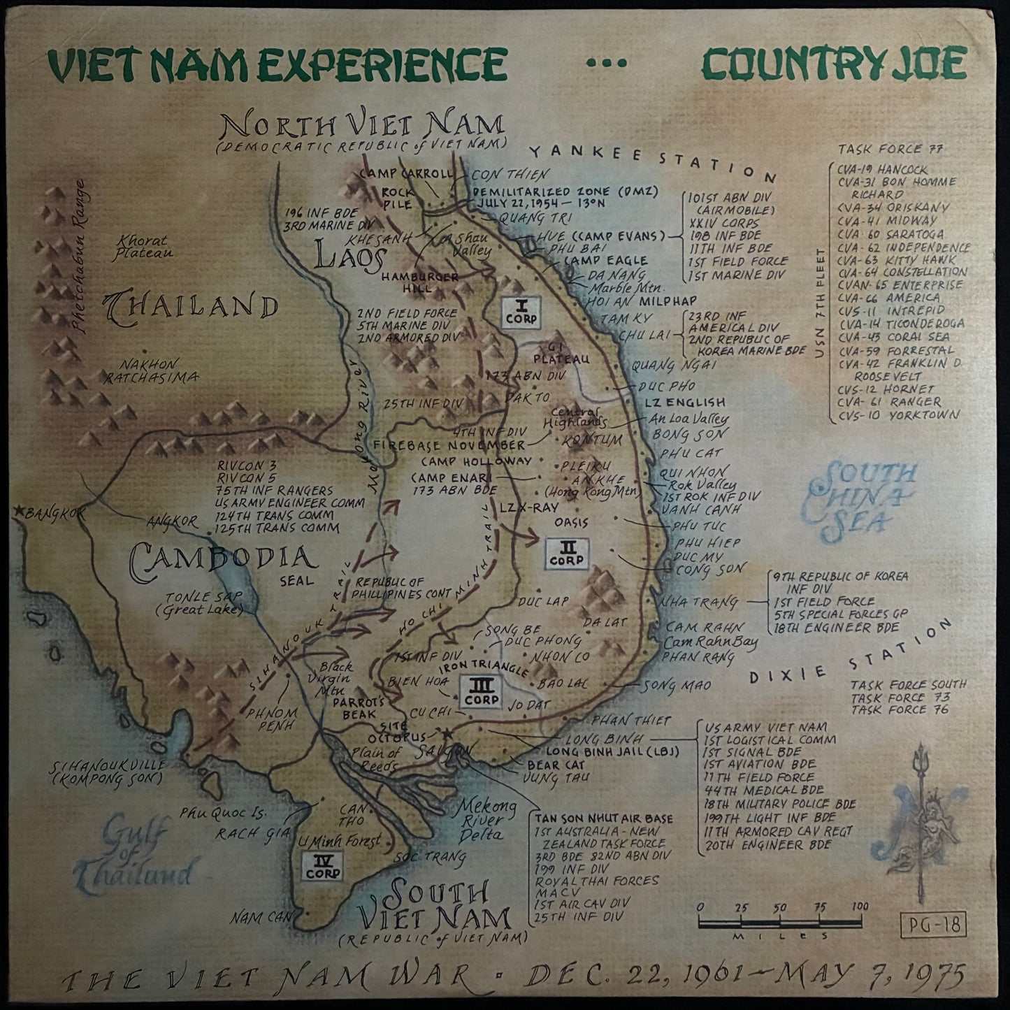 COUNTRY JOE - VIET NAM EXPERIENCE (2LP) (USED VINYL 1986 US M-/EX+)