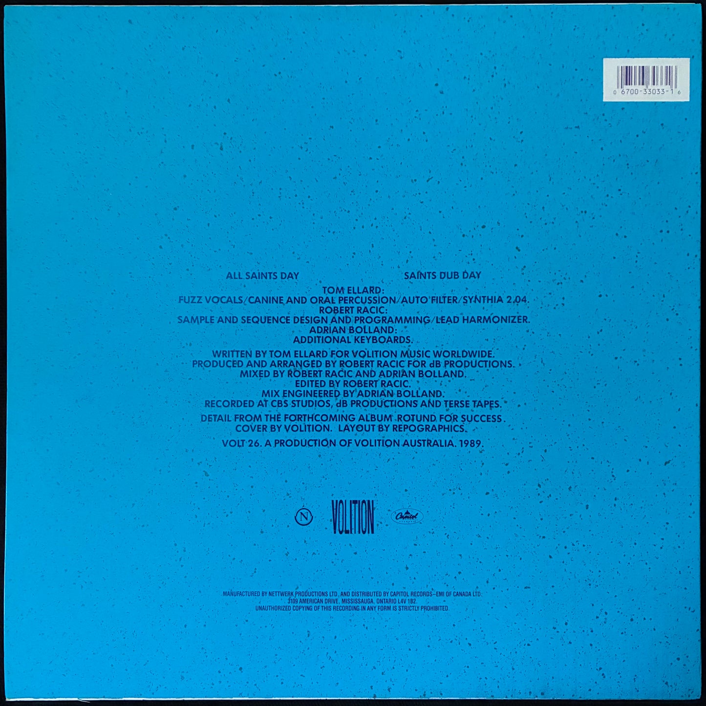 SEVERED HEADS - ALL SAINTS DAY (12") (USED VINYL 1989 CANADA M-/M-)