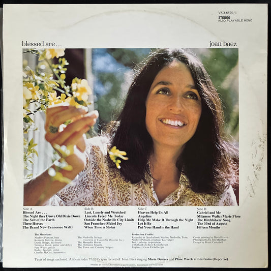 JOAN BAEZ - BLESSED ARE... (2LP) (USED VINYL 1971 AUS EX+/EX)