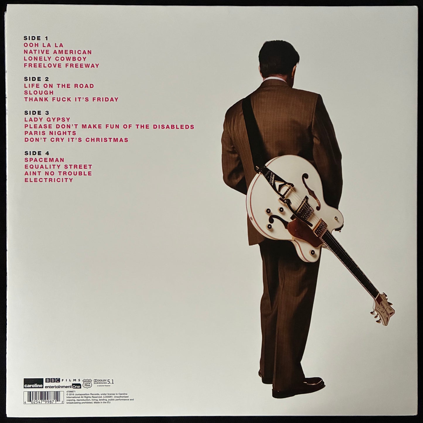 RICKY GERVAIS - DAVID BRENT AND THE FOREGONE CONCLUSION: LIFE ON THE ROAD OST (2LP) (USED VINYL 2016 EU M-/M-)