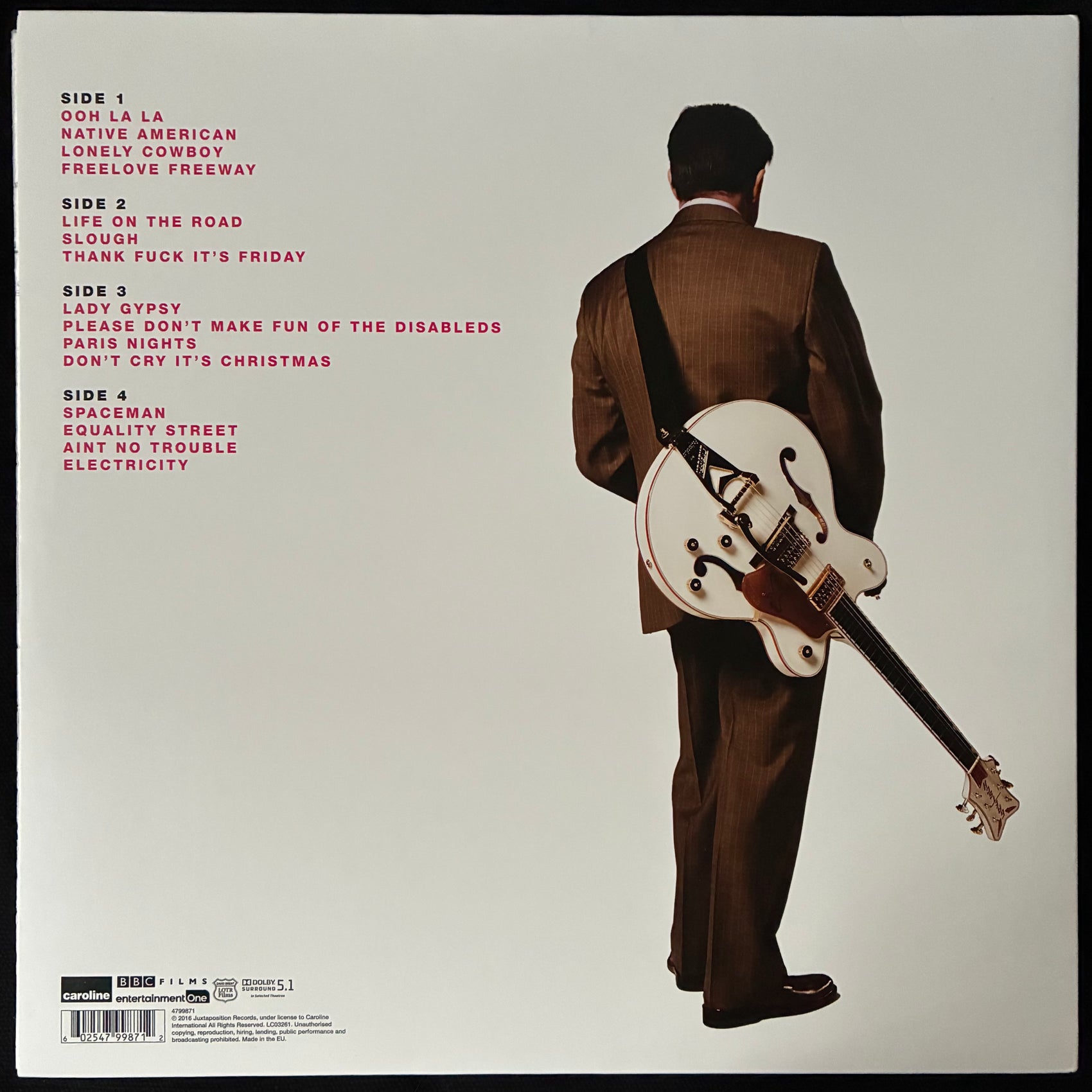 RICKY GERVAIS - DAVID BRENT AND THE FOREGONE CONCLUSION: LIFE ON THE ROAD OST (2LP) (USED VINYL 2016 EU M-/M-)