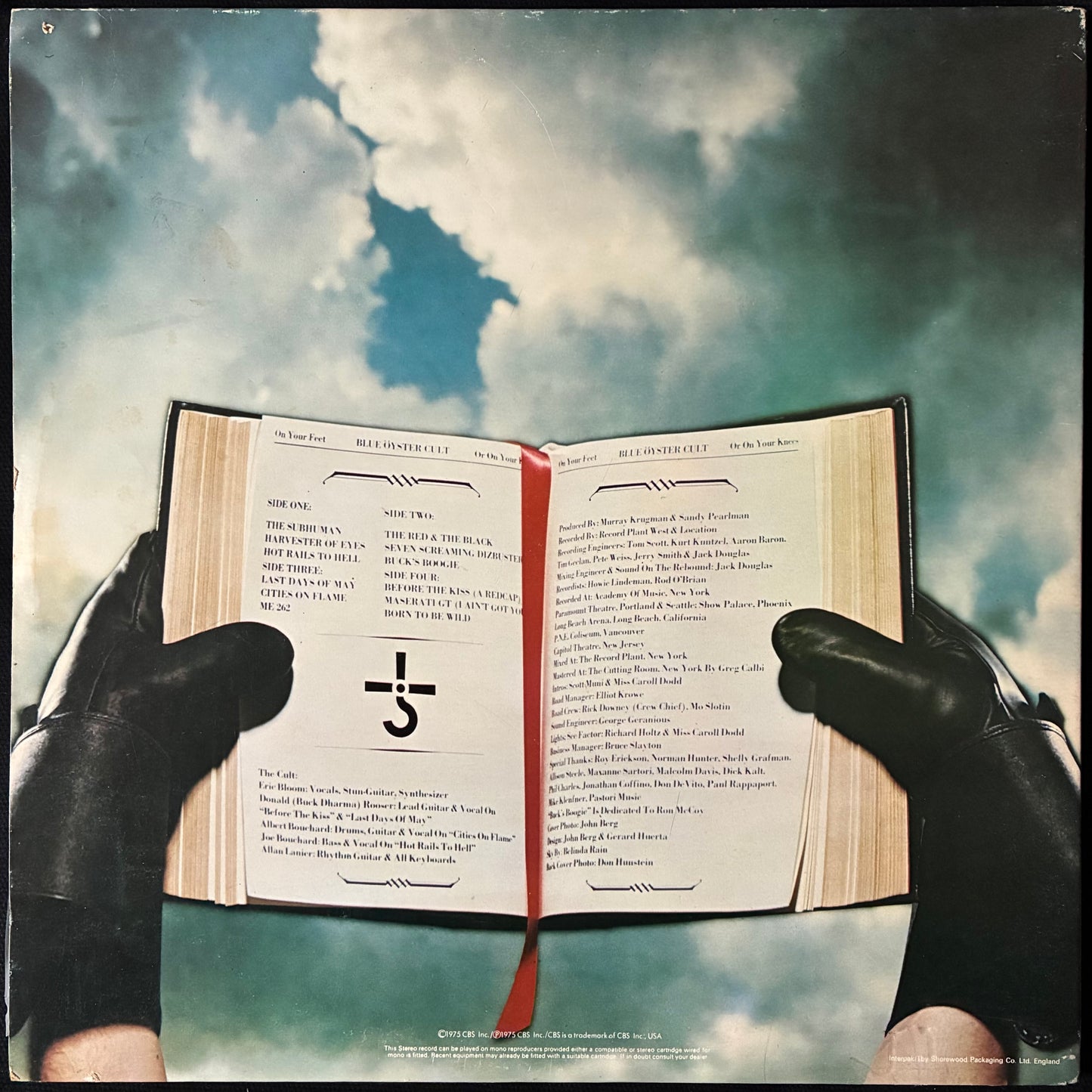 BLUE ӦYSTER CULT - ON YOUR FEET OR ON YOUR KNEES (2LP) (USED VINYL 1975 UK EX+/EX)