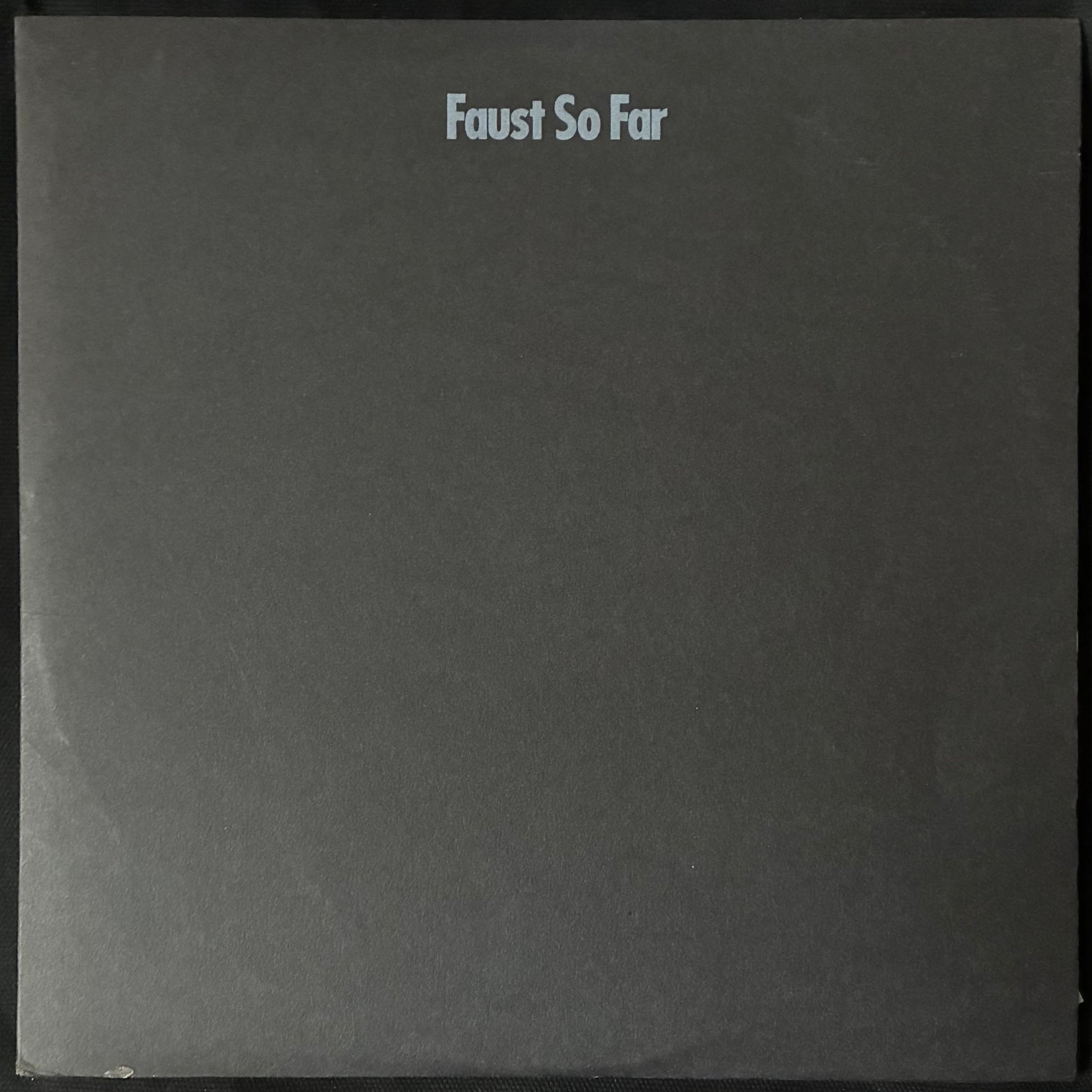 FAUST - SO FAR (USED VINYL 1979 UK M-/M-)