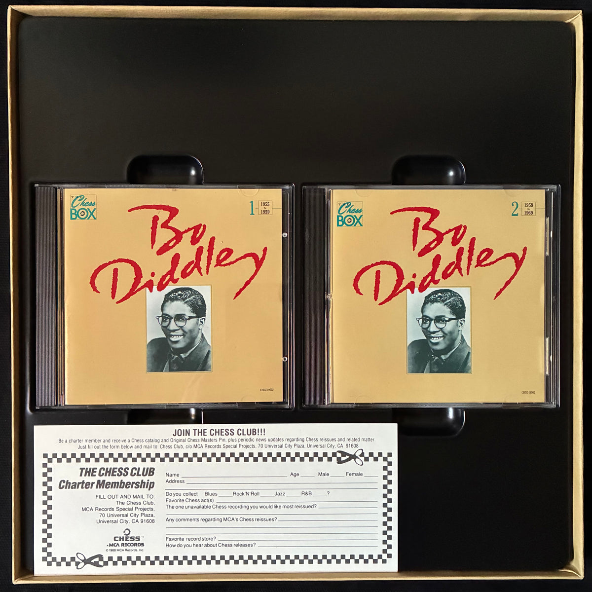 BO DIDDLEY - BO DIDDLEY - THE CHESS BOX (2CD BOX SET) (USED CD 1990 US M-/M-)