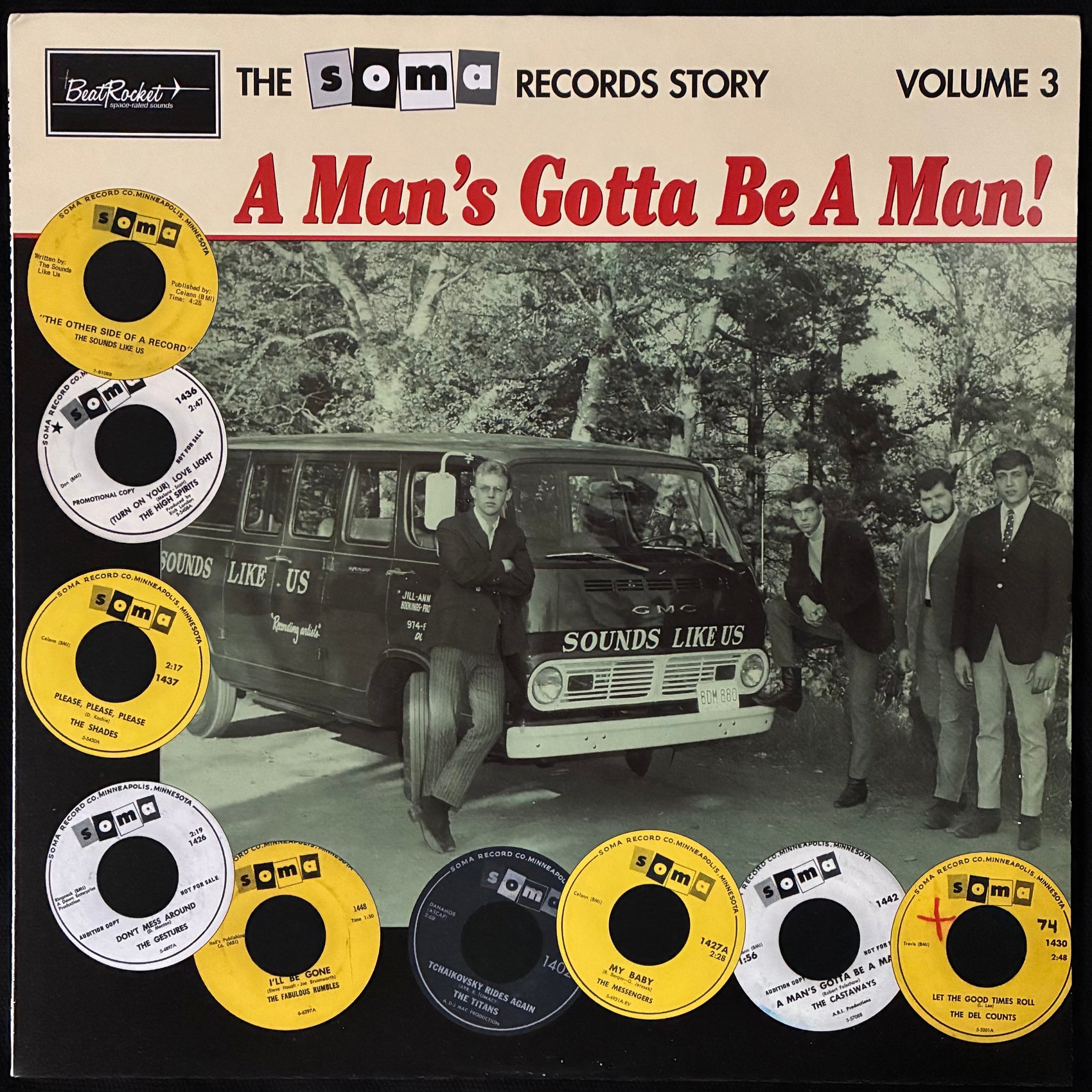 VARIOUS ARTISTS - A MAN'S GOTTA BE A MAN! (USED VINYL 1998 U.S. M-/M-)