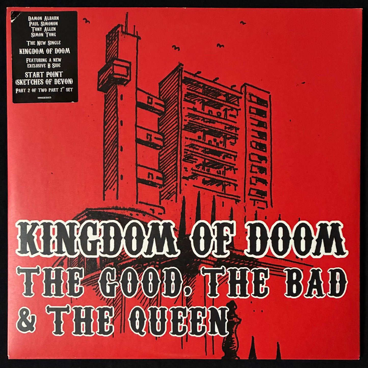 GOOD, THE BAD & THE QUEEN - KINGDOM OF DOOM (2 X 7") (USED VINYL 2007 UK M-/M-)