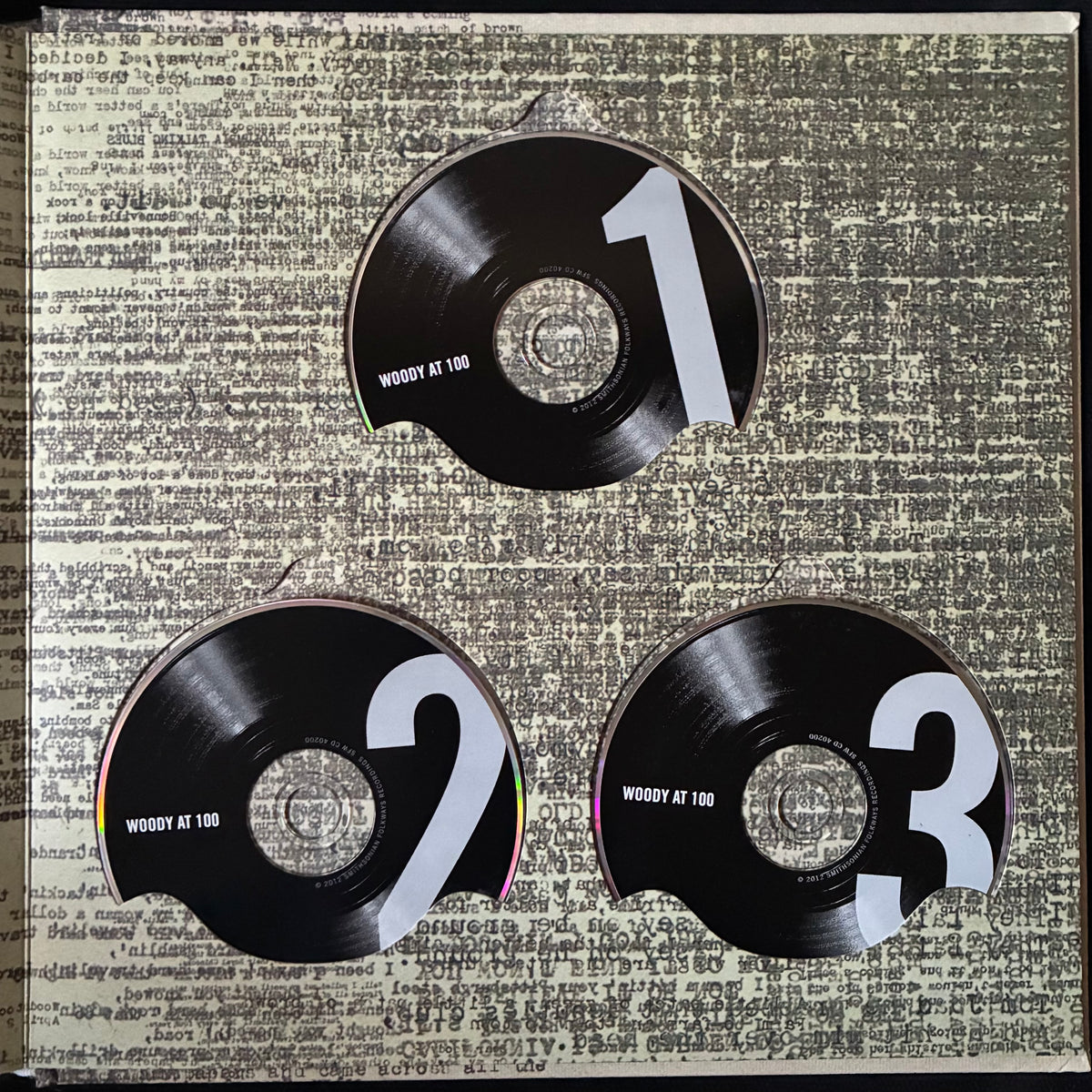 WOODY GUTHRIE - WOODY AT 100 (3CD BOX SET) (USED CD 2012 US M-/M-)