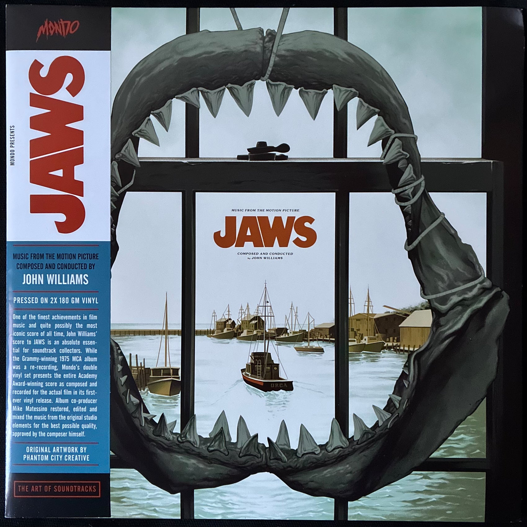 JOHN WILLIAMS - JAWS OST (2LP) (180GM/OCEAN BLUE COLOURED) (USED VINYL 2017 US M-/EX+)