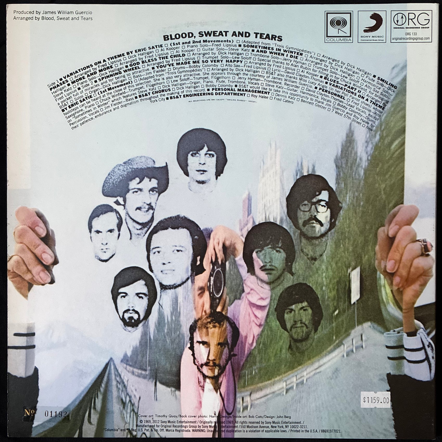 BLOOD, SWEAT & TEARS - BLOOD, SWEAT & TEARS (2LP) (USED VINYL 2013 US M-/EX+)